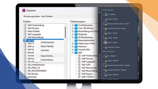 Autodesk AutoCAD Blogbeitrag Werkzeugpaletten