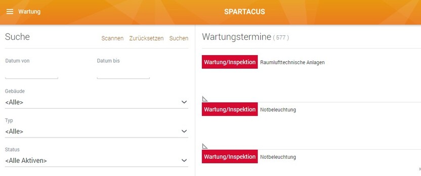 SPARTACUS News - Wartungstermine SPARTACUS Web verwalten SPARTACUS News - Wartungstermine SPARTACUS Web verwalten