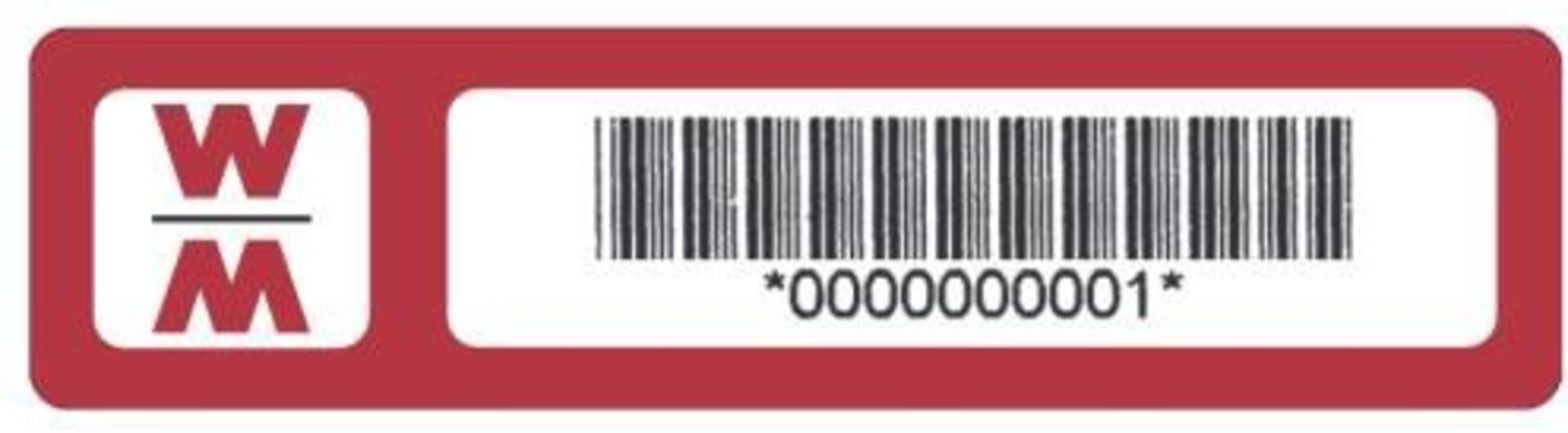 Barcode-Etikett